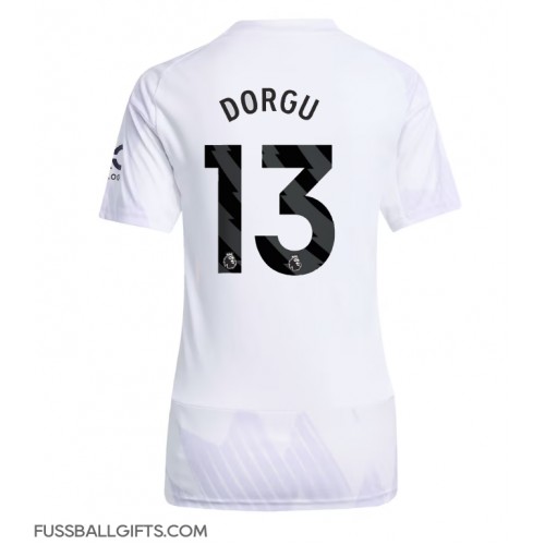Manchester United Patrick Dorgu #13 Fußballbekleidung Auswärtstrikot Damen 2025-26 Kurzarm